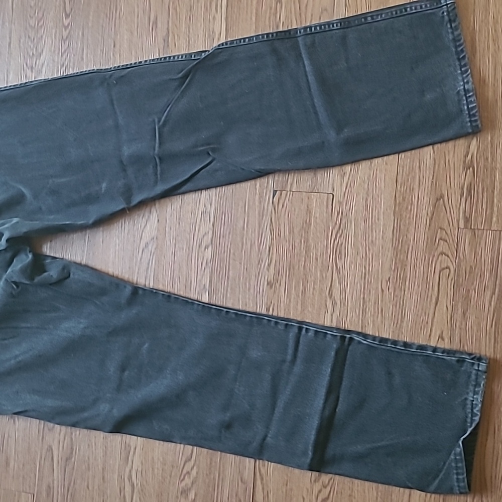 Vintage 90s Wrangler Black Denim Jeans Bootcut Mens Size 36x34 USA MADE - Picture 14 of 16